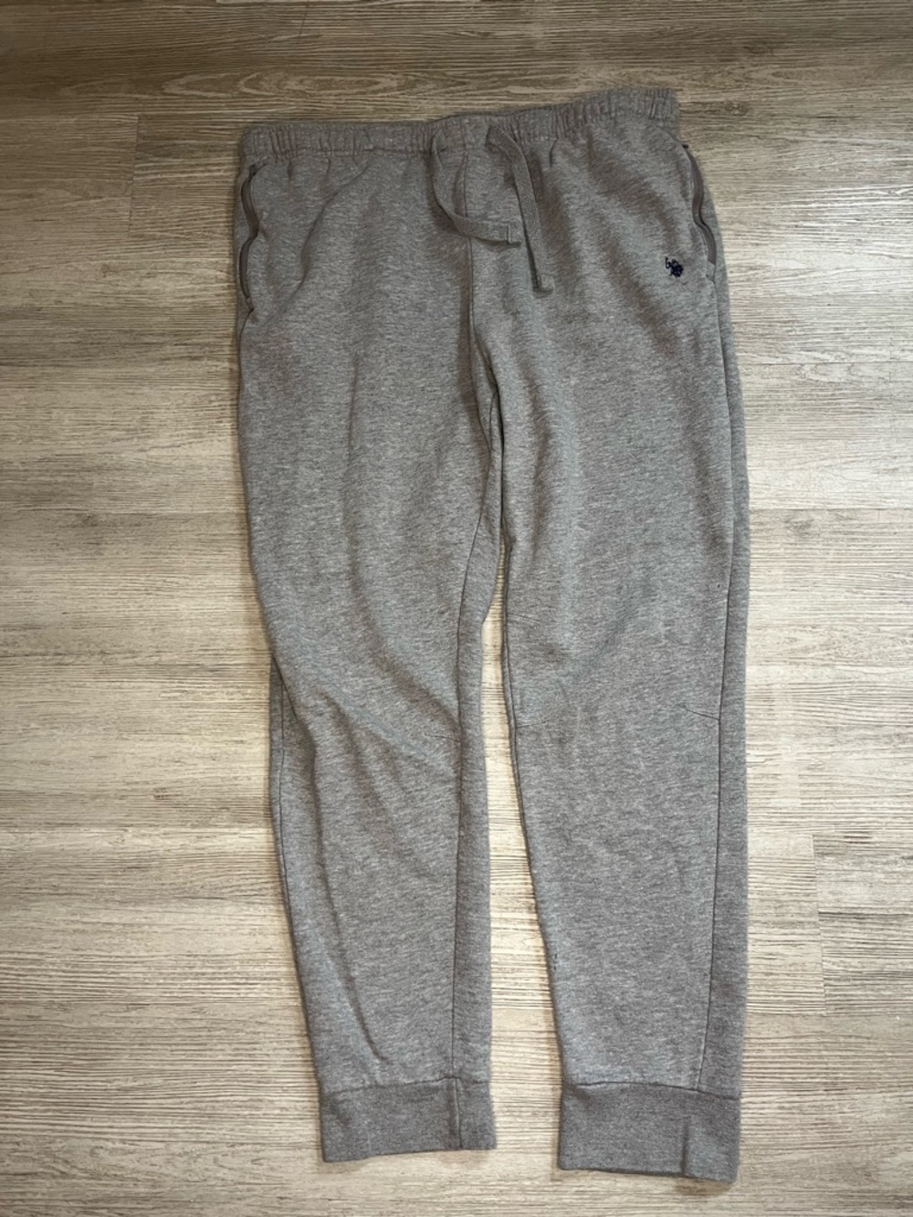 Us Polo assn Gray Sweatpants with Embroidered Pony Size XL